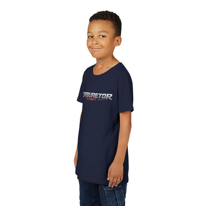 Youth Tee — "Carburetor Army" Racing Logo Shirt