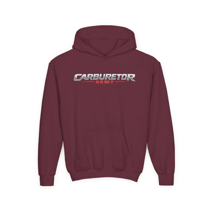 Youth Hoodie — "Carburetor Army" Logo Pullover