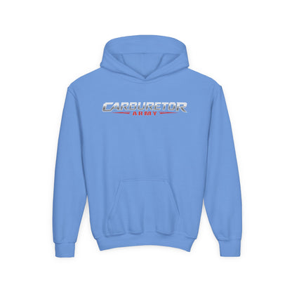 Youth Hoodie — "Carburetor Army" Logo Pullover