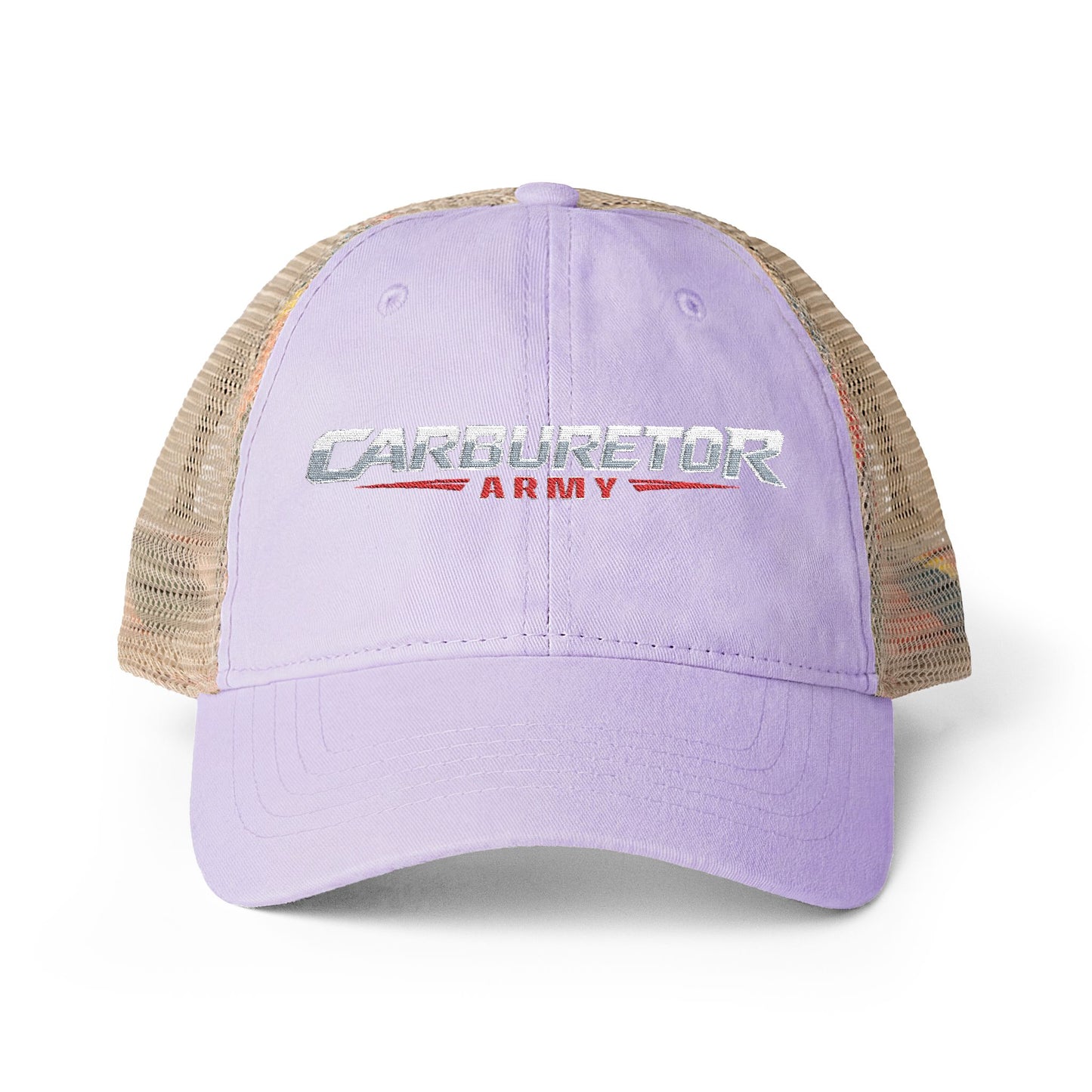 Women's Washed Mesh-Back Cap with pony tail hole