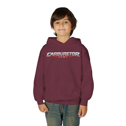 Youth Hoodie — "Carburetor Army" Logo Pullover