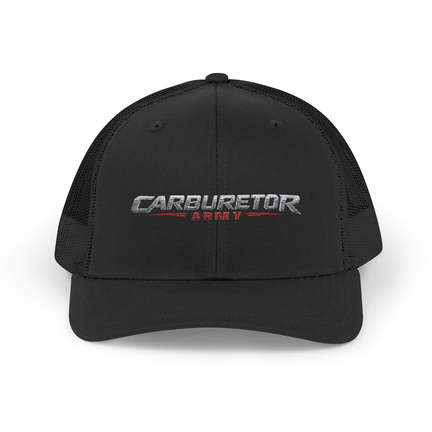 Survivor Embroidered Trucker Cap — Distressed Patriotic Snapback